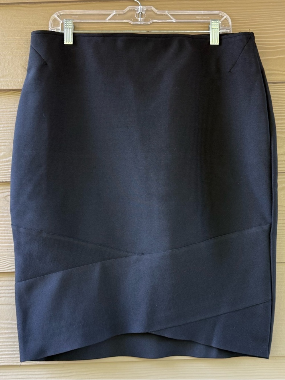 Haute Monde Black Stretch BodyShape Pull-On Straight Pencil Skirt Sz XL